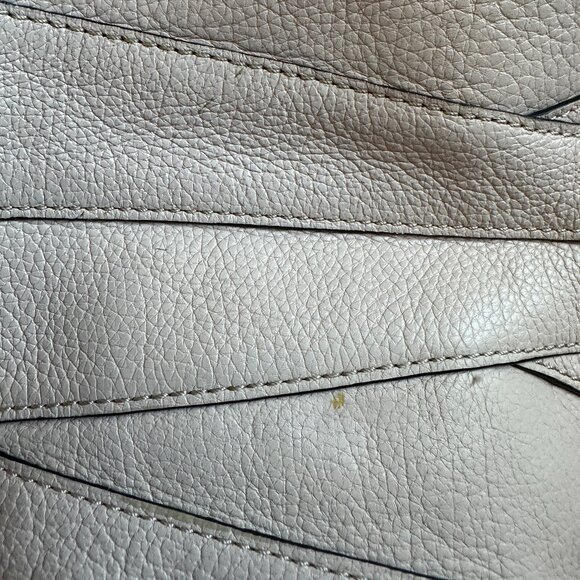 orYANY Trina Misty Rose Pebbled Italian Leather Satchel Handbag - Picture 6 of 13